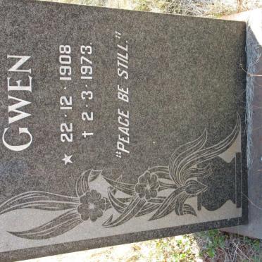 BANK Gwen, van der  1908-1973