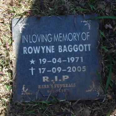 BAGGOTT Rowyne 1971-2005