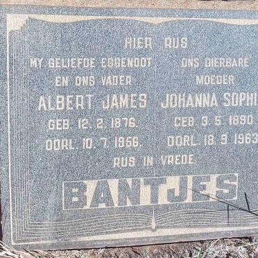 BANTJES Albert James 1876-1956 &amp; Johanna Sophia 1890-1963