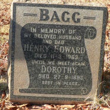 BAGG Henry Edward -1963 &amp; Dorothy -1993
