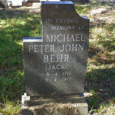 BEHR Michael Peter John 1919-1977