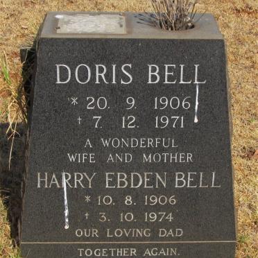BELL Harry Ebden 1906-1974 &amp; Doris 1906-1971