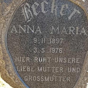 BECKER Anna Maria 1897-1976