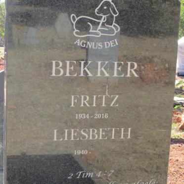 BEKKER Fritz 1934-2016 &amp; Liesbeth 1940-