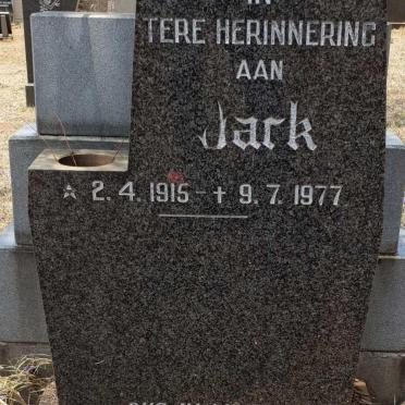 BEER Jack, de 1915-1977