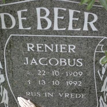 BEER Renier Jacobus, de 1909-1992