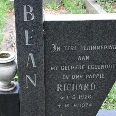 BEAN Richard 1926-1974