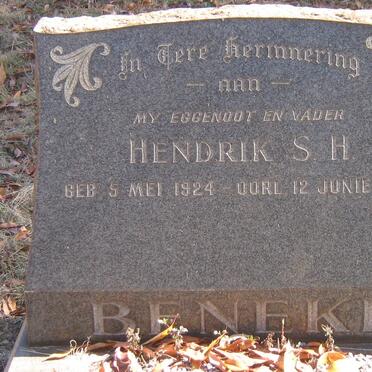 BENEKE Hendrik S.H. 1924-1960