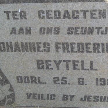 BEYTELL Johannes Frederick -1966