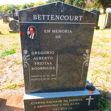 BETTENCOURT Gregorio Alberto Freitas Rodrigues 1940-2008