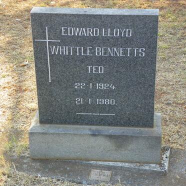 BENNETTS Edward Lloyd, WHITTLE 1924-1980