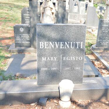 BENVENUTI Egisto 1879-1982 &amp; Mary 1909-1997