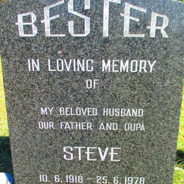 BESTER Steve 1918-1978