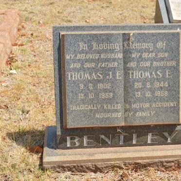 BENTLEY Thomas J.E. 1902-1958 :: BENTLEY Thomas E. 1944-1958