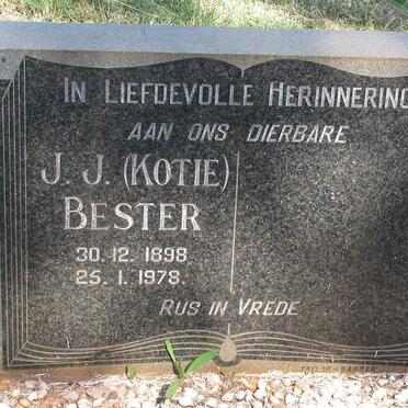 BESTER J.J. 1898-1978