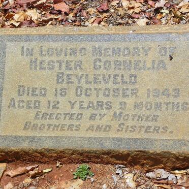 BEYLEVELD Hester Cornelia -1943