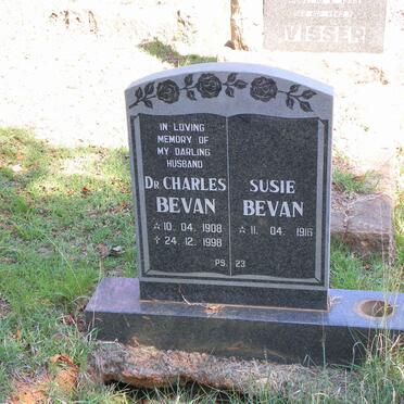 BEVAN Charles 1908-1998 &amp; Susie 1916-