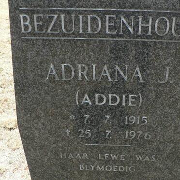 BEZUIDENHOUT Adriana J. 1915-1976