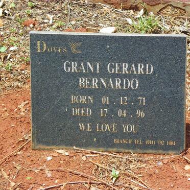 BERNARDO Grant Gerard 1971-1996