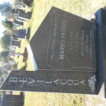 BEVILACQUA Mario Fausto 1917-1985