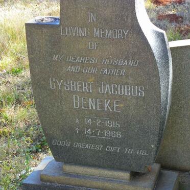 BENEKE Gysbert Jacobus 1915-1968