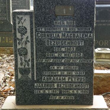 BEZUIDENHOUT Abraham Petrus Jakobus 1887-1966 &amp; Cornelia Magdalena 1903-1952
