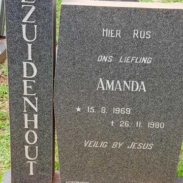 BEZUIDENHOUT Amanda 1969-1980
