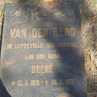 BERG Dezre, van den 1971-1971