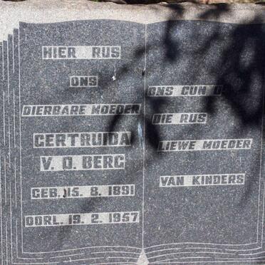 BERG Gertruida, v.d. 1891-1957