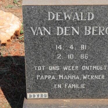 BERG Dewald, van den 1981-1986