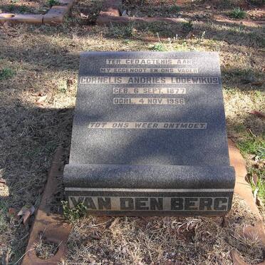 BERG Cornelis Andries Lodewikus, van den 1877-1956