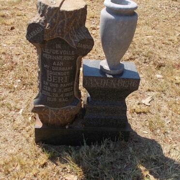 BERG Bert, van den 1922-1965