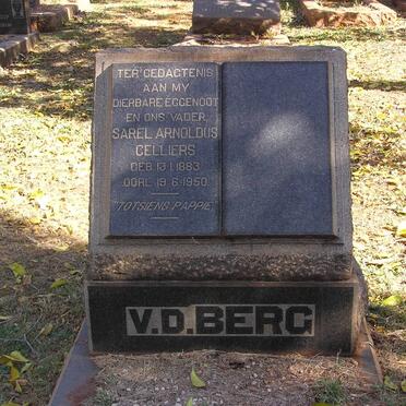 BERG Sarel Arnoldus Celliers, v.d. 1883-1950