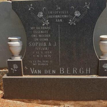 BERGH Sophia A.J., van den 1924-1975