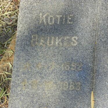 BEUKES Johannes A. -1943 &amp; Kotie 1892-1963