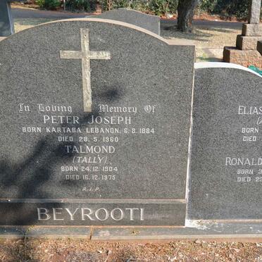 BEYROOTI Peter Joseph 1884-1960 &amp; Talmond 1904-1975