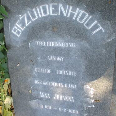 BEZUIDENHOUT Ferdinand Johannes 1907-1984 &amp; Anna Johanna 1911-1968