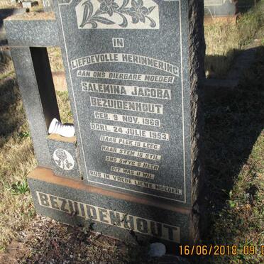 BEZUIDENHOUT Salemina Jacoba 1869-1953