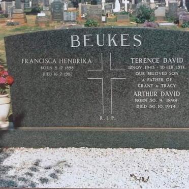 BEUKES Arthur David 1898-1974 &amp; Francisca Hendrika 1898-1982