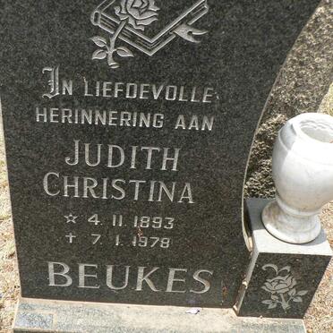 BEUKES Judith Christina 1893-1978