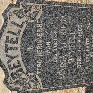 BEYTELL Maria Alfrieda -1965