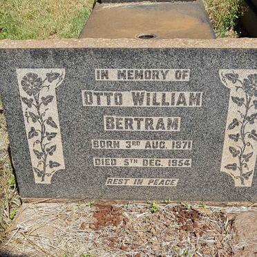 BERTRAM Otto William 1871-1954