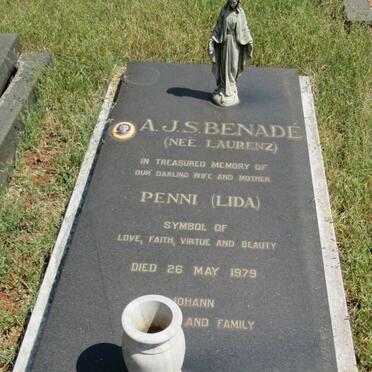 BENADE A.J.S. nee LAURENZ -1979