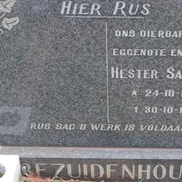 BEZUIDENHOUT Hester Salomina 1906-1972