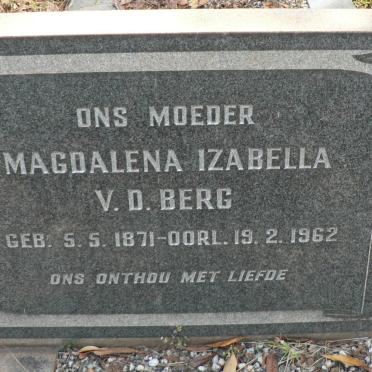 BERG Magdalena Izabella, v.d. 1871-1962