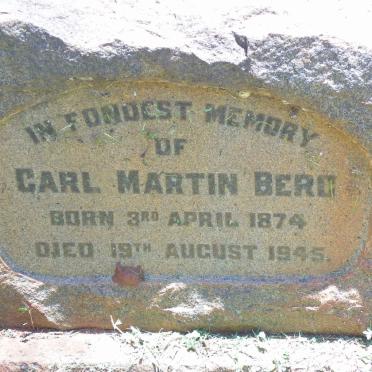 BERG Carl Martin 1874-1945