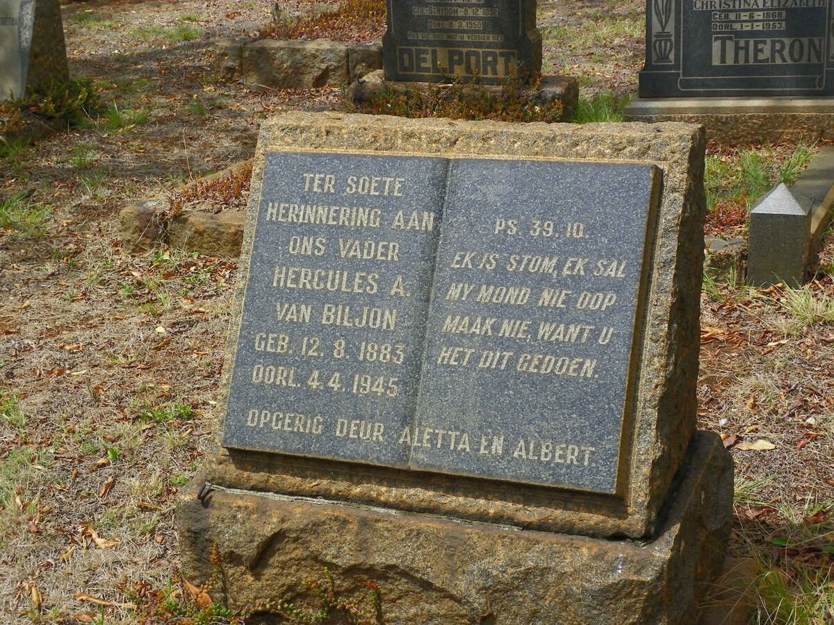 BILJON Hercules A., van 1883-1945