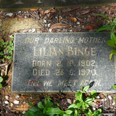 BINGE Carl Ernst Alexander 1893-1947 &amp; Lilian 1902-1970
