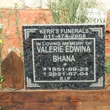 BHANA Valerie Edwina 1951-2021