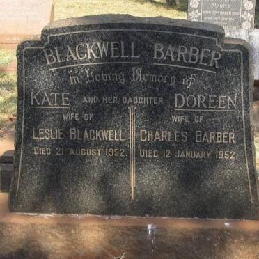 BLACKWELL Kate -1952 :: BARBER Doreen -1952